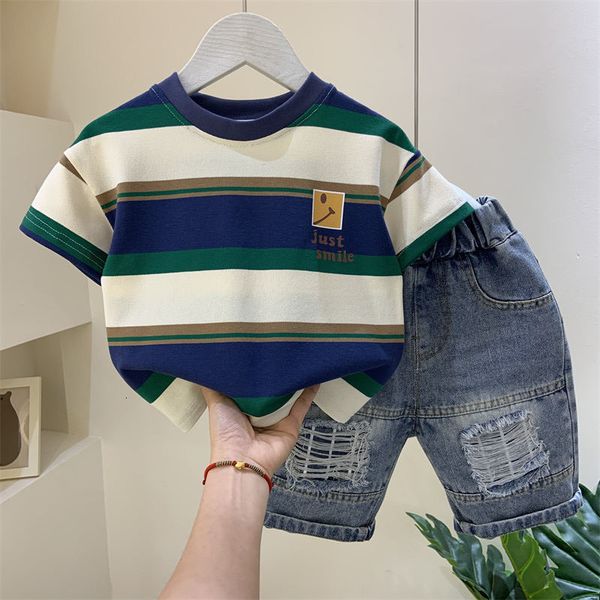 clothing sets setelan pakaian bayi laki laki atasan kaus katun bergaris celana pendek denim 2 potong olahraga anak remaja musim panas 230516, White
clothing sets setelan pakaian bayi laki laki atasan kaus katun bergaris celana pendek denim 2 potong olahraga anak remaja musim panas 230516, White