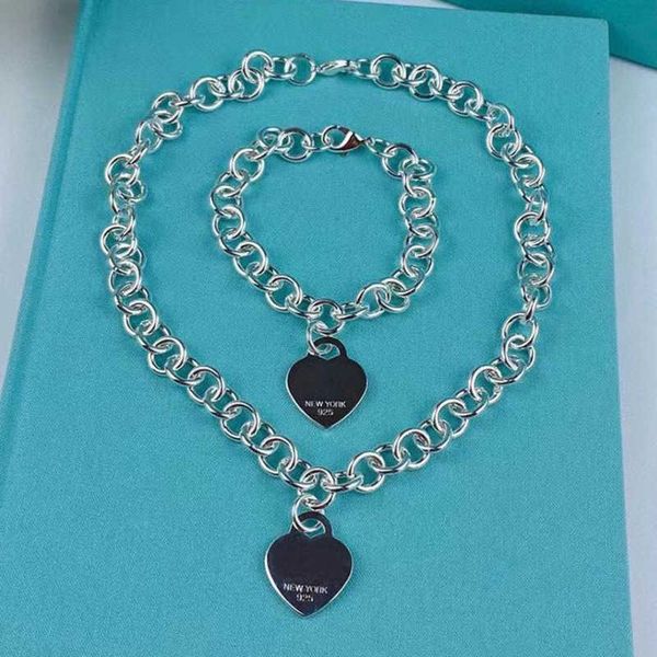 tif love heart necklace bracelet designer jewelry sets womens bracelets necklaces for women birthday christmas gift wedding jewelrys, Silver
tif love heart necklace bracelet designer jewelry sets womens bracelets necklaces for women birthday christmas gift wedding jewelrys, Silver