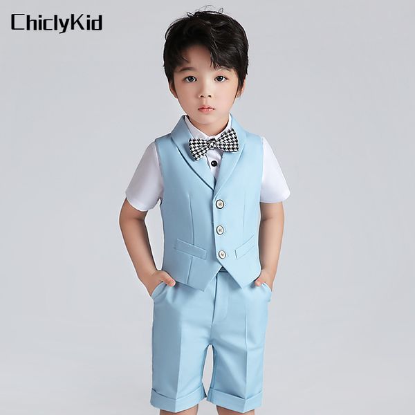 clothing sets baju rompi warna solid anak laki laki musim panas celana pendek gaun formal setelan pakaian pernikahan seragam kostum tuksedo, White
clothing sets baju rompi warna solid anak laki laki musim panas celana pendek gaun formal setelan pakaian pernikahan seragam kostum tuksedo, White