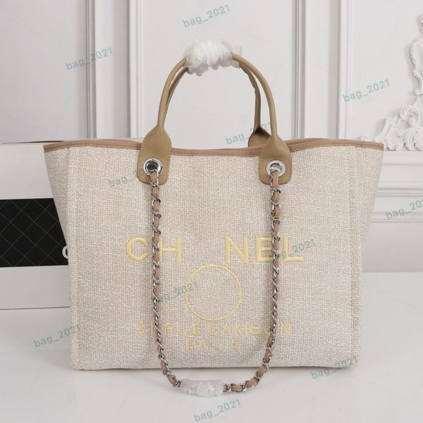8a quality pink designer tote bags shoulder bag handle cc canvas pearl large beach handbag totes with chain strap shopping purses designer w
8a quality pink designer tote bags shoulder bag handle cc canvas pearl large beach handbag totes with chain strap shopping purses designer w