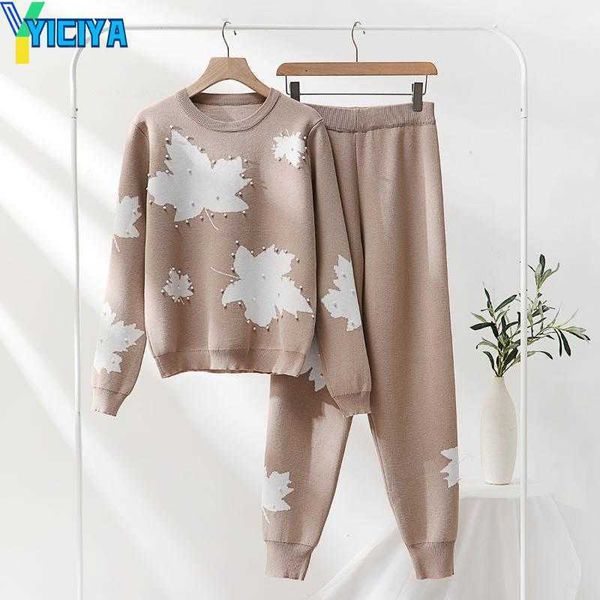 yiciya women's two piece pants jacquard nail bead o neck sets womens outifits knitting winter ftrade sport casual suit two-piece set, White
yiciya women's two piece pants jacquard nail bead o neck sets womens outifits knitting winter ftrade sport casual suit two-piece set, White