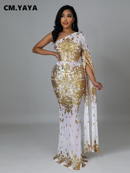 dresses cm.yaya women sequined paisley mesh see though one shoulder one long clock sleeve mermaid maxi dress night party long dress, Black;gray
dresses cm.yaya women sequined paisley mesh see though one shoulder one long clock sleeve mermaid maxi dress night party long dress, Black;gray