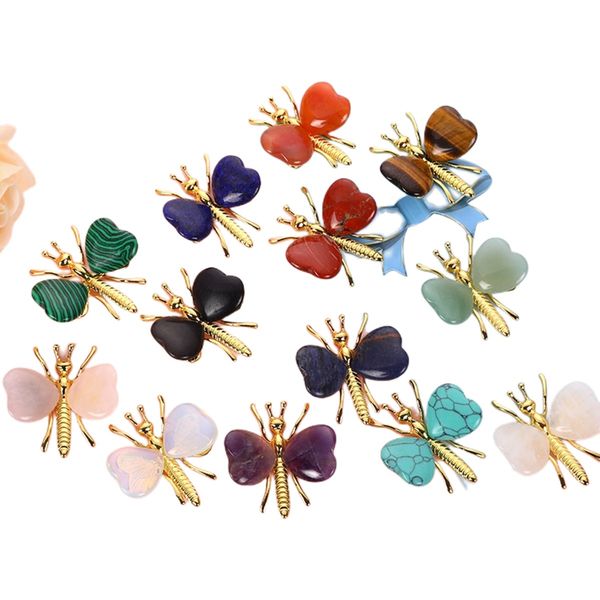 2023 new design healing crystal gemstone pendant golden silvern butterfly with gemstone love heart wings pendant, Silver
2023 new design healing crystal gemstone pendant golden silvern butterfly with gemstone love heart wings pendant, Silver