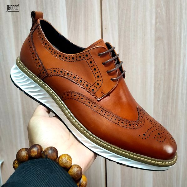new classic men's casual leather shoes lace-up luxury handmade brock men's shoes comfortable outdoor dating dress men's shoes, Black
new classic men's casual leather shoes lace-up luxury handmade brock men's shoes comfortable outdoor dating dress men's shoes, Black