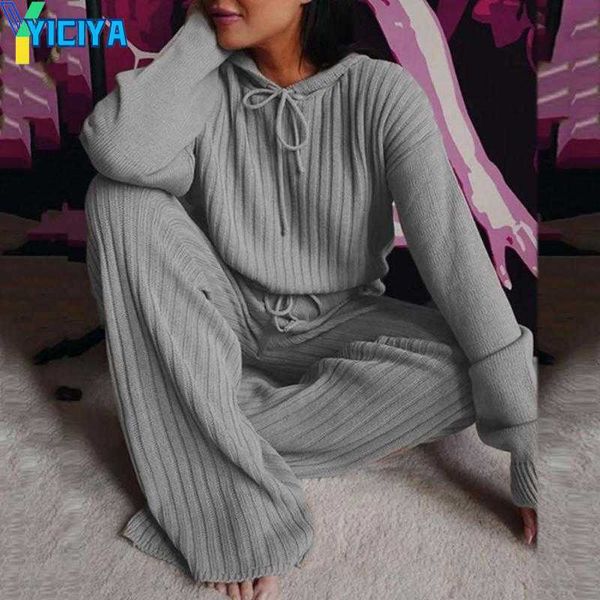 yiciya women's two piece pants vintage sweater set elastic waist ribbed floor-length hooded loose tracksuit women's, White
yiciya women's two piece pants vintage sweater set elastic waist ribbed floor-length hooded loose tracksuit women's, White