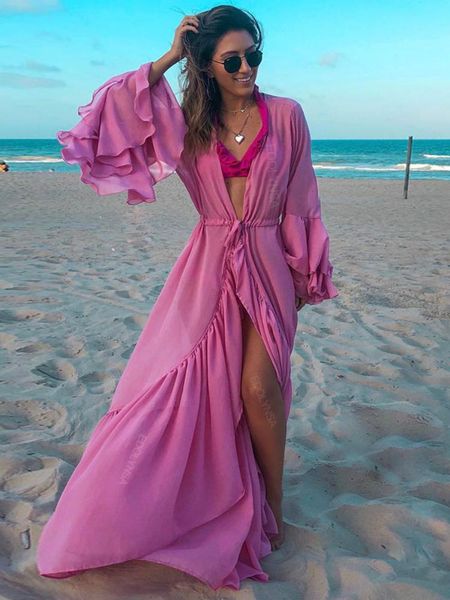 swimwear bikini coverups long white tunic casual summer beach dress elegant women plus size beach wear swim suit cover up a911, White;black
swimwear bikini coverups long white tunic casual summer beach dress elegant women plus size beach wear swim suit cover up a911, White;black