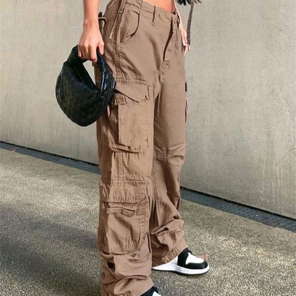 women's two piece pants rapcopter jeans kargo saku besar ruched celana panjang berpinggang coklat muda fashion streetwear denim jogger, White
women's two piece pants rapcopter jeans kargo saku besar ruched celana panjang berpinggang coklat muda fashion streetwear denim jogger, White