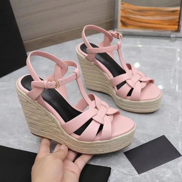 luxury women sandal high heels wedges shoes tribute leather wedge espadrille sandals summer heeled black white leathers pump box 35-43
luxury women sandal high heels wedges shoes tribute leather wedge espadrille sandals summer heeled black white leathers pump box 35-43