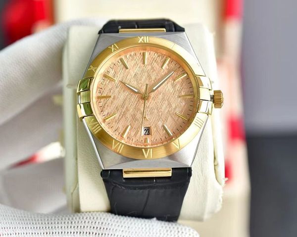 the classic men's watch automatic mechanical movement is available in many colors 39mm uu, Slivery;brown
the classic men's watch automatic mechanical movement is available in many colors 39mm uu, Slivery;brown