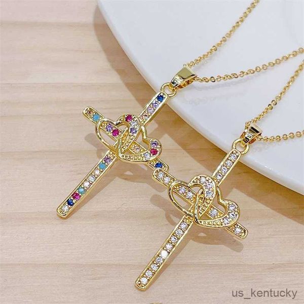 pendant necklaces classic cross nelace fashion personality double couple jesus pendant versatile clavicle chain gift, Silver
pendant necklaces classic cross nelace fashion personality double couple jesus pendant versatile clavicle chain gift, Silver