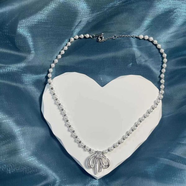 hf he family elizabeth necklace women's bow pendant wedding light luxury gift, Silver
hf he family elizabeth necklace women's bow pendant wedding light luxury gift, Silver