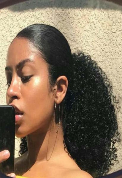 120g african black girls jet black afro puff 3c kinky curly drawstring ponytails human hair extension pony tail hair piece7207433
120g african black girls jet black afro puff 3c kinky curly drawstring ponytails human hair extension pony tail hair piece7207433
