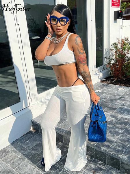 rukas women fashion 2 piece sets ribbed solid crop tank pockets flare pants summer y2k outfit streetwear sport, White
rukas women fashion 2 piece sets ribbed solid crop tank pockets flare pants summer y2k outfit streetwear sport, White