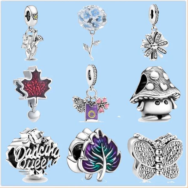 925 sterling silver charms for jewelry making for pandora beads gift wholesale new mushroom leaf flower butterfly pendant, Black
925 sterling silver charms for jewelry making for pandora beads gift wholesale new mushroom leaf flower butterfly pendant, Black