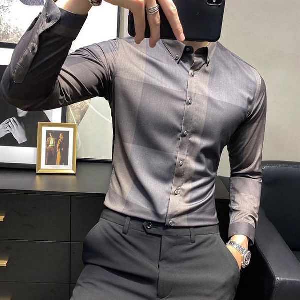 men's casual shirts fashion printed lapel button plaid shirt men's clothing autumn oversized loose casual all-match korean shirts, White;black
men's casual shirts fashion printed lapel button plaid shirt men's clothing autumn oversized loose casual all-match korean shirts, White;black