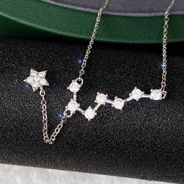 pendant necklaces elegant fashion big dipper women's nelace creative light luxury design wild tassel star clavicle chain, Silver
pendant necklaces elegant fashion big dipper women's nelace creative light luxury design wild tassel star clavicle chain, Silver