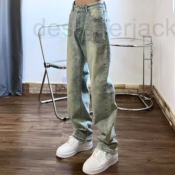 mens jeans designer pants yellow mud washed denim trousers men women color matching all-match loose slacks wmp8, Blue
mens jeans designer pants yellow mud washed denim trousers men women color matching all-match loose slacks wmp8, Blue