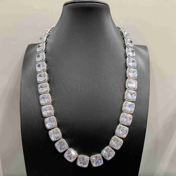 pass the diamond tester gra certificate 11mm cushion rock candy tennis chain d vvs moissanite tennis necklace iced out bracelet, Silver
pass the diamond tester gra certificate 11mm cushion rock candy tennis chain d vvs moissanite tennis necklace iced out bracelet, Silver