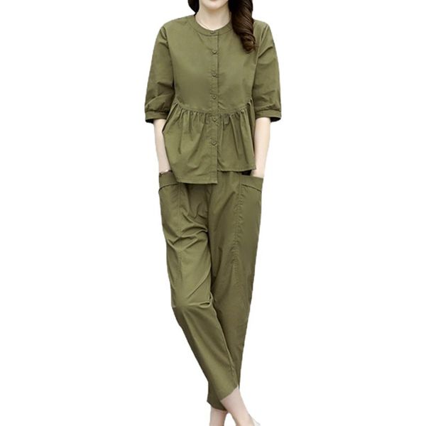 the belly is thin and loose, the women's clothing summer 2023 new french fashion clothing foreign gas reduction two -piece pants, White
the belly is thin and loose, the women's clothing summer 2023 new french fashion clothing foreign gas reduction two -piece pants, White