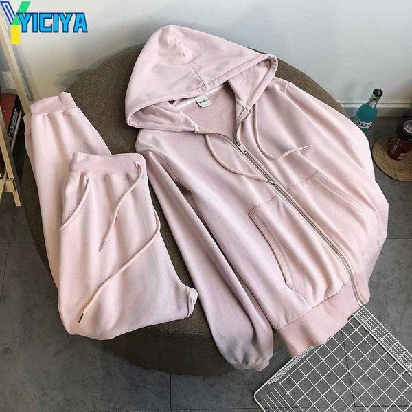yiciya women's two piece pants hoodies set women casual clothes long sleeve hooded trousers matching suit spring female zipper sportswe, White
yiciya women's two piece pants hoodies set women casual clothes long sleeve hooded trousers matching suit spring female zipper sportswe, White