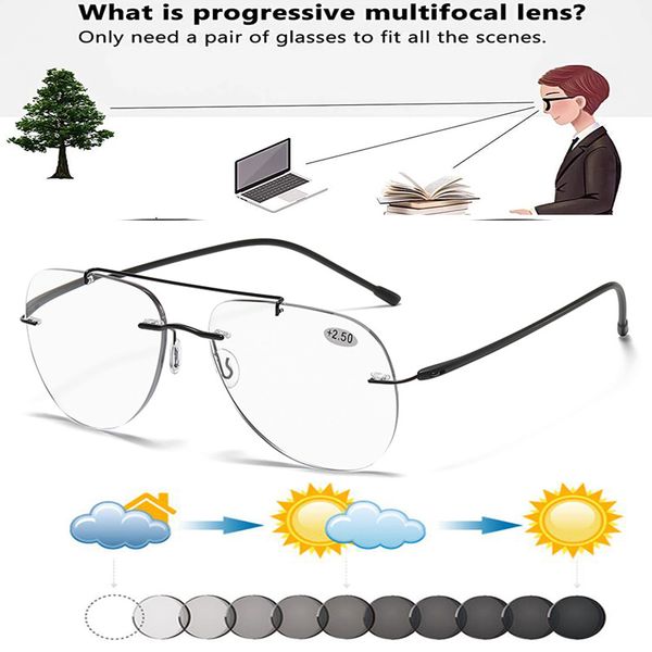 reading glasses alloy double bridge pilot rimless pochromic progressive reading sunglasses 0.75 to 4 see near and far 230516
reading glasses alloy double bridge pilot rimless pochromic progressive reading sunglasses 0.75 to 4 see near and far 230516