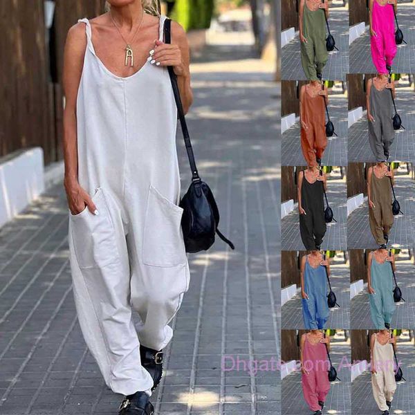 plus size womens clothing 2023 summer new jumpsuit casual pants 3xl 4xl 5xl solid white black sleevelss ladies rompers pants loose jumpsuits, Black;white
plus size womens clothing 2023 summer new jumpsuit casual pants 3xl 4xl 5xl solid white black sleevelss ladies rompers pants loose jumpsuits, Black;white