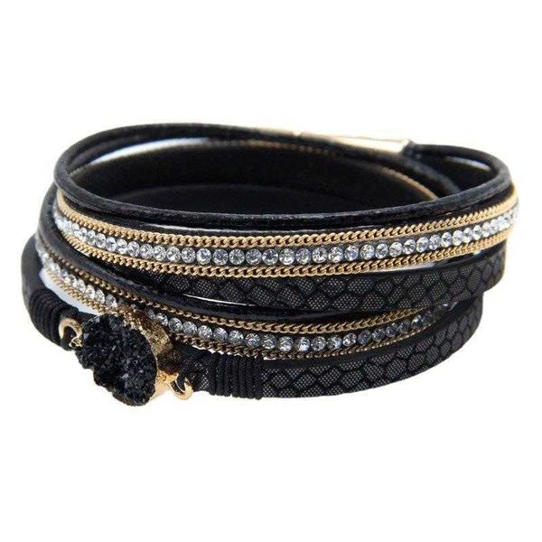 ornament bohemian style personalized fashion bracelet diamond embedded multi layer magnetic snap leather female, Golden;silver
ornament bohemian style personalized fashion bracelet diamond embedded multi layer magnetic snap leather female, Golden;silver