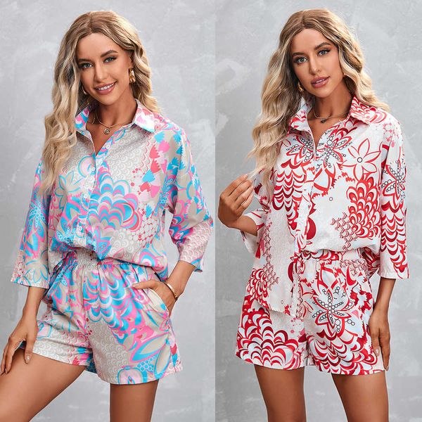 tracksuit women 2023 summer street fashion two piece short set printed 3/4 sleeve high waist loose shorts casual suit 2pcs sets, Gray
tracksuit women 2023 summer street fashion two piece short set printed 3/4 sleeve high waist loose shorts casual suit 2pcs sets, Gray