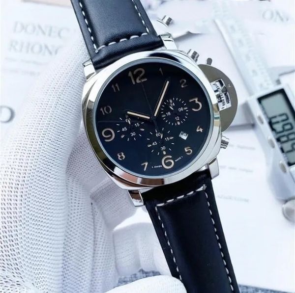 high-quality full function leather watch japanese quartz movement men's watch waterproof luminous watch montre de luxury, Slivery;golden
high-quality full function leather watch japanese quartz movement men's watch waterproof luminous watch montre de luxury, Slivery;golden