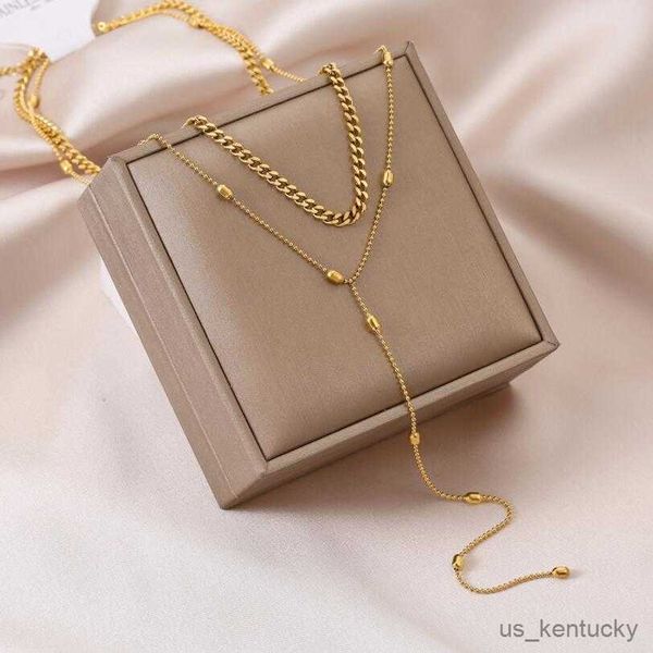 pendant necklaces stainless steel long tassel pendant double layer beads chain choker nelaces for women fashion fine jewelry party gifts, Silver
pendant necklaces stainless steel long tassel pendant double layer beads chain choker nelaces for women fashion fine jewelry party gifts, Silver