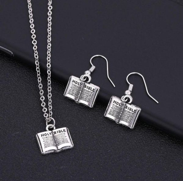 new arrivals word holy bible book shaped charm women religious jewelry set necklace earring retai8511455, Silver
new arrivals word holy bible book shaped charm women religious jewelry set necklace earring retai8511455, Silver