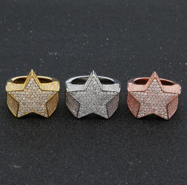 hip hop mens jewelry rings fivepoint star bling rings iced out zircon fashion hiphop rose gold silver ring8271218
hip hop mens jewelry rings fivepoint star bling rings iced out zircon fashion hiphop rose gold silver ring8271218