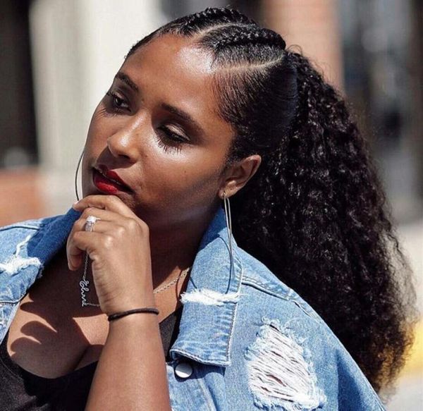 160g wrap around kinky wavy curly human hair ponytail hairpiece clip natural deep wave hair drawstring pony tails african american8919445, Black
160g wrap around kinky wavy curly human hair ponytail hairpiece clip natural deep wave hair drawstring pony tails african american8919445, Black