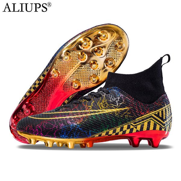 safety shoes aliups size 35-46 golden soccer shoes sneakers cleats professional football boots men kids futsal football shoes for boys girl, Black;brown
safety shoes aliups size 35-46 golden soccer shoes sneakers cleats professional football boots men kids futsal football shoes for boys girl, Black;brown