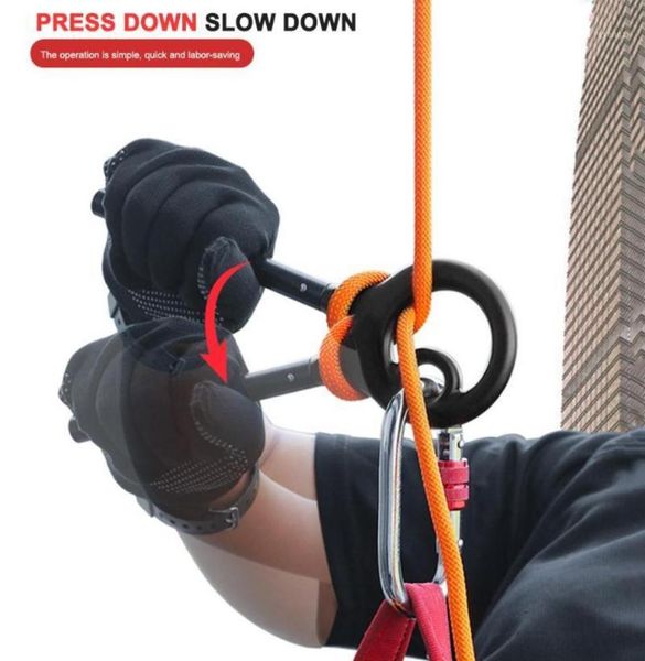 9ring descender 150kg rock climbing cable descent device outdoor aluminum alloy downhill rappelling equipment professional tool c3656815
9ring descender 150kg rock climbing cable descent device outdoor aluminum alloy downhill rappelling equipment professional tool c3656815