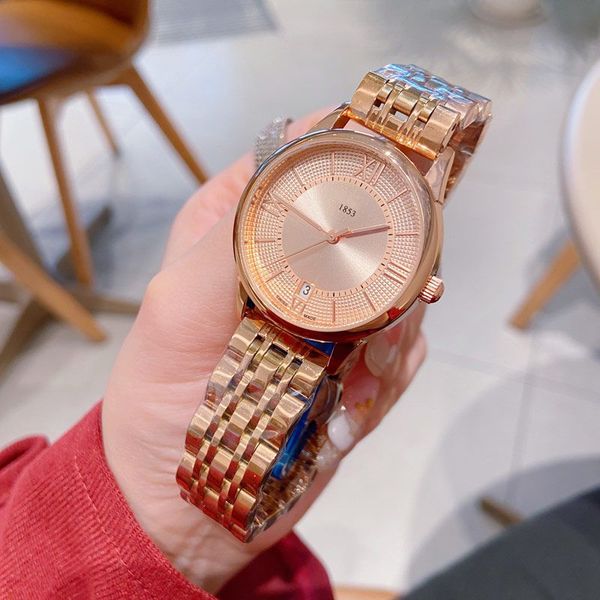 fashion lady watch brand luxury women designer watches 30mm stainless steel band wristwatch for womens christmas new year gift water resista, Slivery;brown
fashion lady watch brand luxury women designer watches 30mm stainless steel band wristwatch for womens christmas new year gift water resista, Slivery;brown