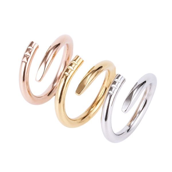 jewelry love rings womens band ring titanium steel single nail street casual couple classic gold silver rose optional size5-10
jewelry love rings womens band ring titanium steel single nail street casual couple classic gold silver rose optional size5-10