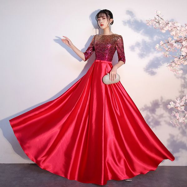 2023 new evening dress red performance dress banquet party dress purchase contact us, Black;red
2023 new evening dress red performance dress banquet party dress purchase contact us, Black;red