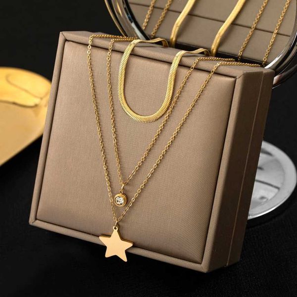 pendant necklaces stainless steel star zircon pendant clavicle snake nelaces for women fashion fine jewelry party gift, Silver
pendant necklaces stainless steel star zircon pendant clavicle snake nelaces for women fashion fine jewelry party gift, Silver
