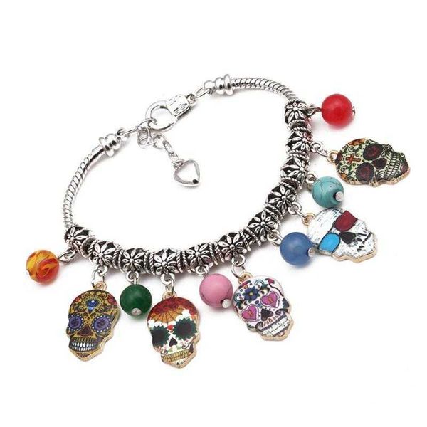 tongpan series lobster buckle skull kito bracelet printed diy agate, Golden;silver
tongpan series lobster buckle skull kito bracelet printed diy agate, Golden;silver