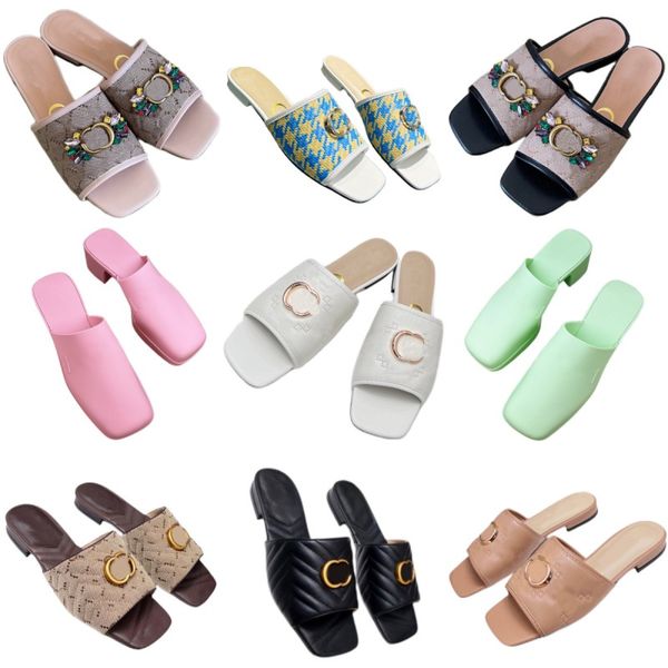 famous women's slippers brand men's beach shoes leather designer shoes metal letter sandals summer diamond shoes luxury outdoor sl, Black
famous women's slippers brand men's beach shoes leather designer shoes metal letter sandals summer diamond shoes luxury outdoor sl, Black