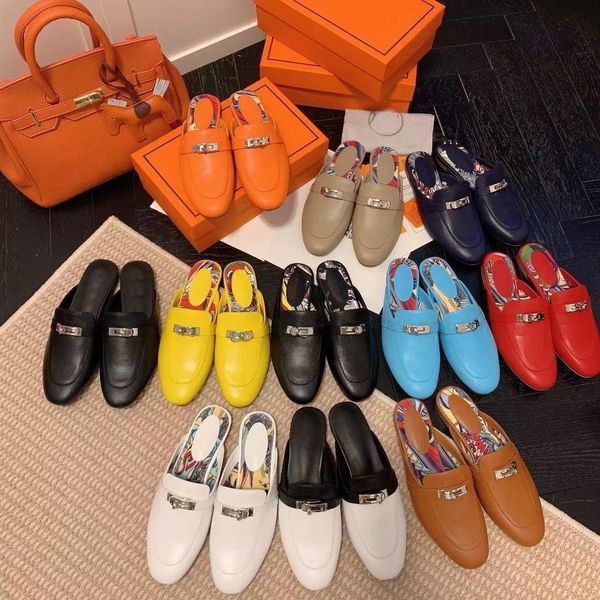 new mules women sandals designer slippers genuine leather princetown kelly metal chain shoe luxury loafers crocodile skin lady slipper size, Black
new mules women sandals designer slippers genuine leather princetown kelly metal chain shoe luxury loafers crocodile skin lady slipper size, Black