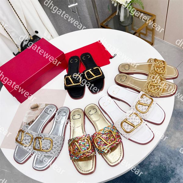 womens slides braid slippers designer fashion flat bottom slide sandals rubber bathroom shoes luxury brand soft summer outdoor slippers
womens slides braid slippers designer fashion flat bottom slide sandals rubber bathroom shoes luxury brand soft summer outdoor slippers