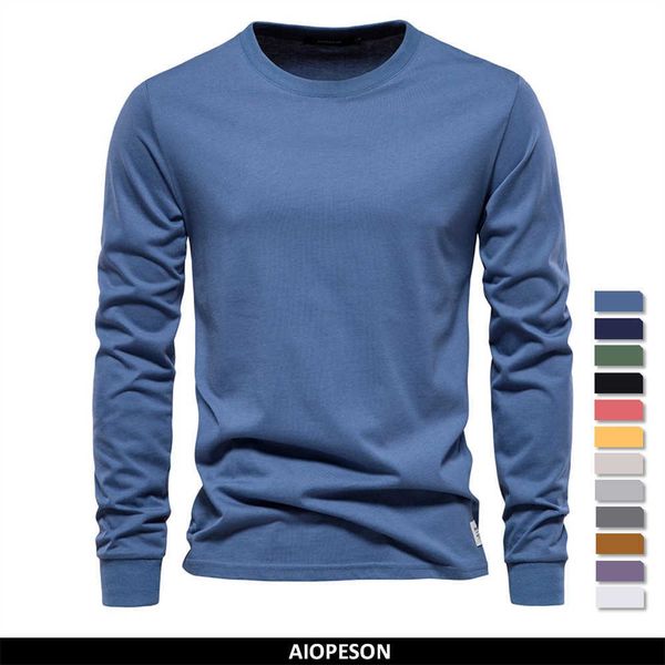 men's t-shirts aiopeson solid color cotton t shirt men casual o-neck long sleeved mens tshirts spring autumn basic t-shirt male l230515, White;black
men's t-shirts aiopeson solid color cotton t shirt men casual o-neck long sleeved mens tshirts spring autumn basic t-shirt male l230515, White;black
