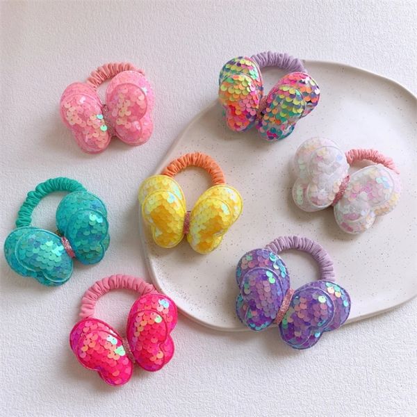 new korean sweet girl princess ponytail hair accessories children's cute colorful sequins butterfly small intestine hair circle, Slivery;white
new korean sweet girl princess ponytail hair accessories children's cute colorful sequins butterfly small intestine hair circle, Slivery;white