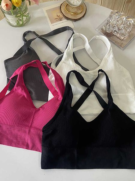 women's tanks camis heliar women hollow out cross backless camis underwear padded bra slim knitted cute tank for women aa230515, White
women's tanks camis heliar women hollow out cross backless camis underwear padded bra slim knitted cute tank for women aa230515, White