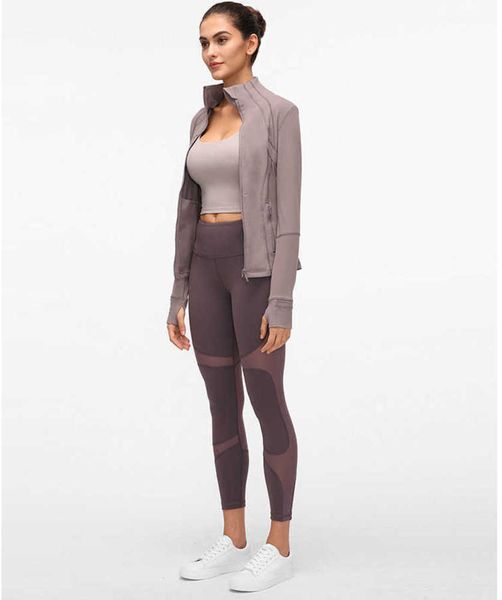 l-78 autumn winter new zipper jacket quick-drying yoga clothes long-sleeve thumb hole training running women slim fitness coat tidal current, Gray
l-78 autumn winter new zipper jacket quick-drying yoga clothes long-sleeve thumb hole training running women slim fitness coat tidal current, Gray
