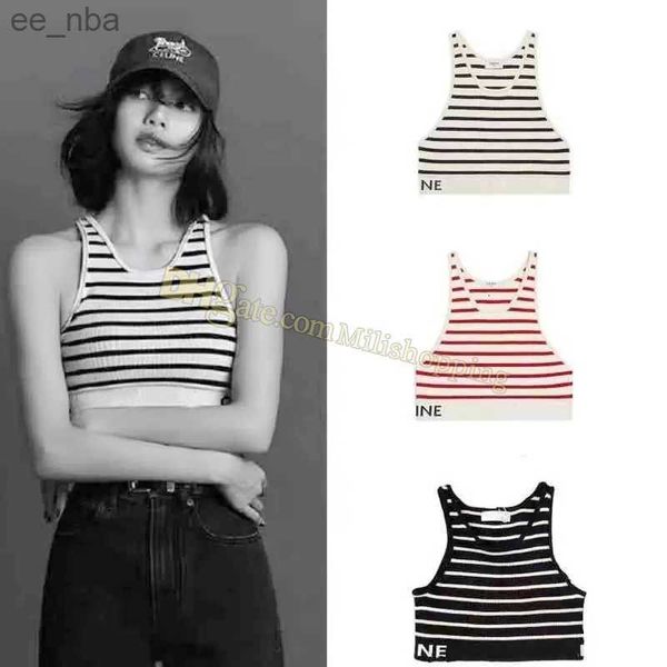 women's tanks knits black red stripe fashion ce letter crop slim sleeveless workout vest ladies designer tank 7 colors, White
women's tanks knits black red stripe fashion ce letter crop slim sleeveless workout vest ladies designer tank 7 colors, White