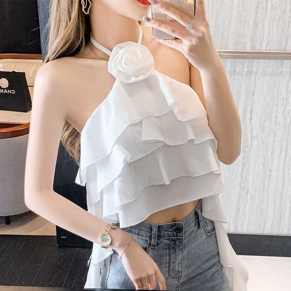 women's tanks camis crop 2023 women's clothing lace up ruffles sweet tanks backless sling vest slim fit 3d floral summer camis ro, White
women's tanks camis crop 2023 women's clothing lace up ruffles sweet tanks backless sling vest slim fit 3d floral summer camis ro, White
