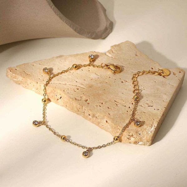 fashion ins charm style gold plated five small zircon tassel stainless steel bracelet elegant womens titanium, Golden;silver
fashion ins charm style gold plated five small zircon tassel stainless steel bracelet elegant womens titanium, Golden;silver